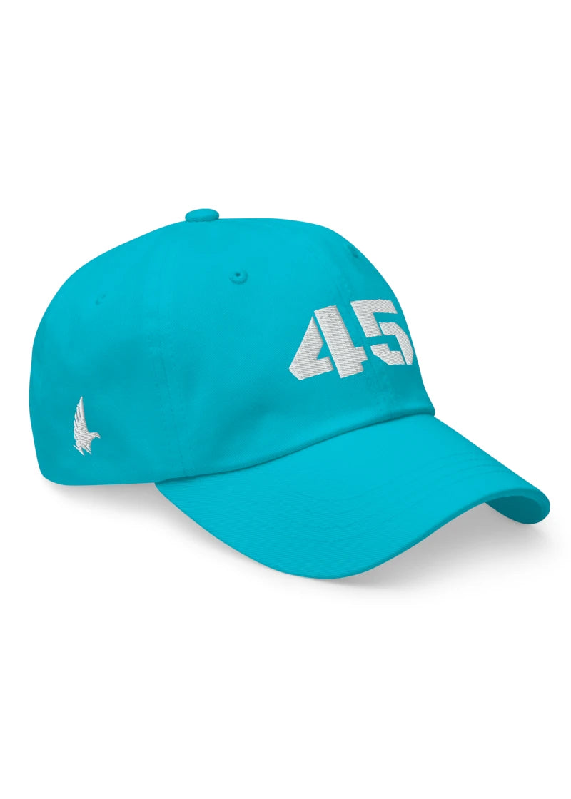 Loyalty Vibes 45 Dad Hat Caribbean Blue White OS
