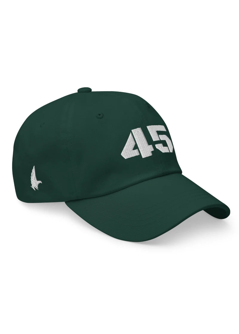 Loyalty Vibes 45 Dad Hat Forest Green White OS