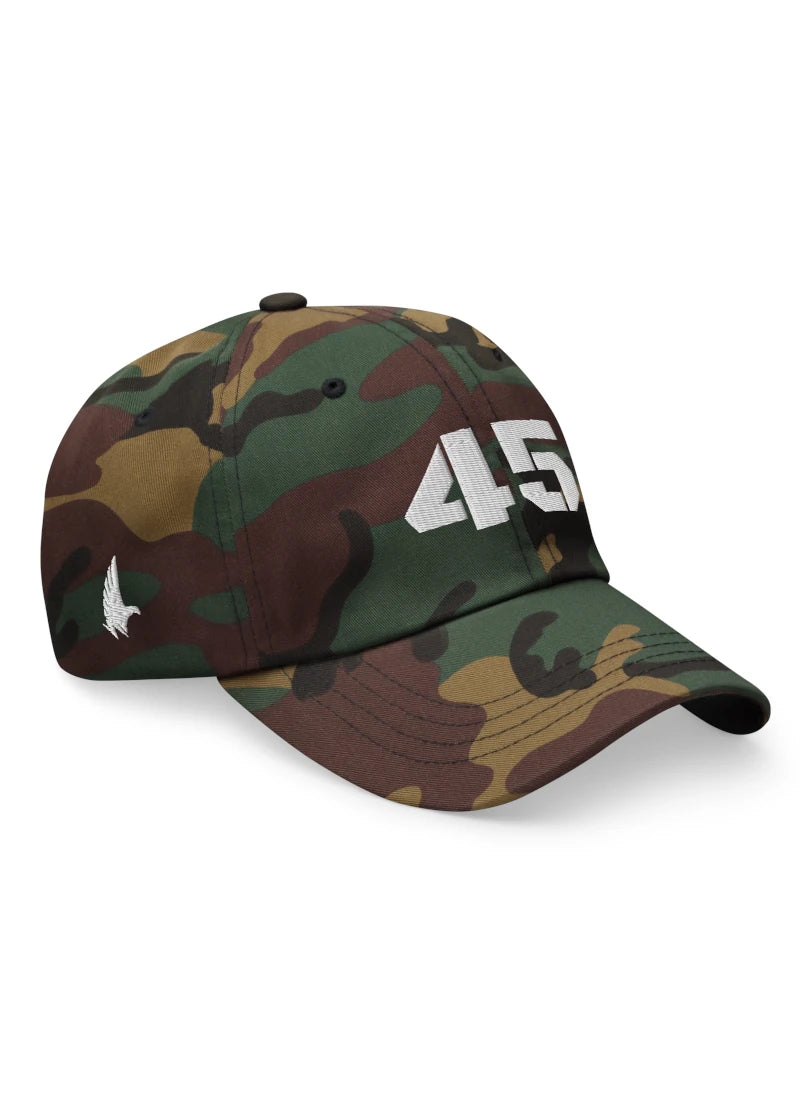 Loyalty Vibes 45 Dad Hat Camo Green White OS