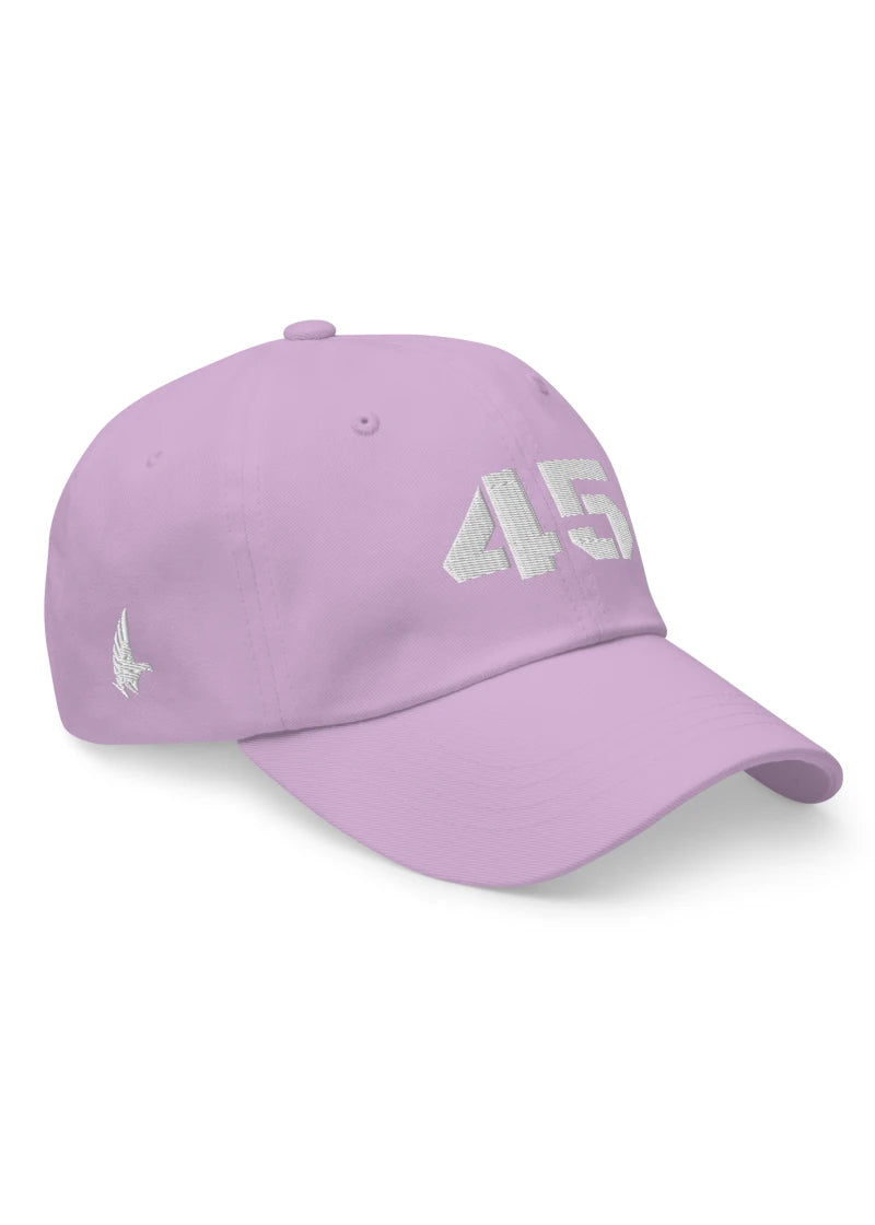 Loyalty Vibes 45 Dad Hat Light Purple White OS