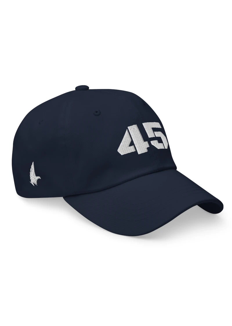 Loyalty Vibes 45 Dad Hat Navy Blue White OS