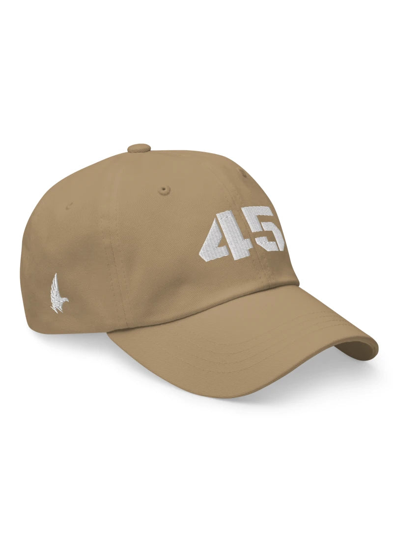 Loyalty Vibes 45 Dad Hat Tan White OS