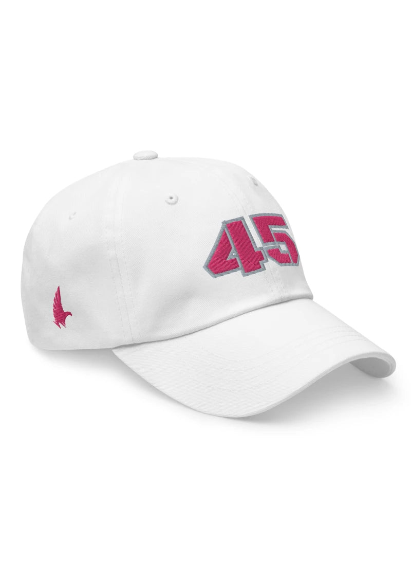 Loyalty Vibes 45 Dad Hat White Grey Pink OS