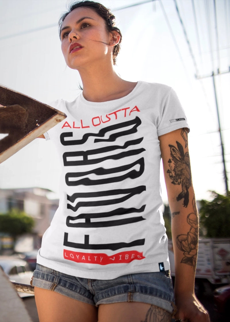 Loyalty Vibes All Outta Favors Tee White Loyalty Vibes