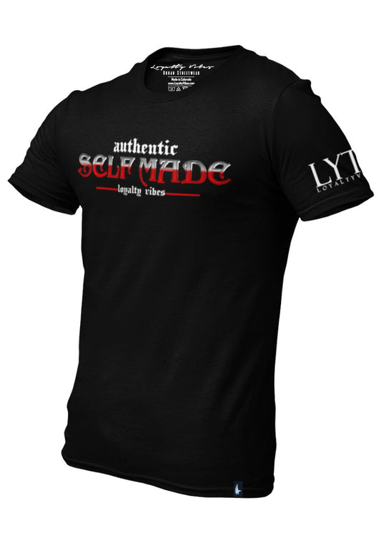 Loyalty Vibes Authentic Self Made T-Shirt Black Loyalty Vibes