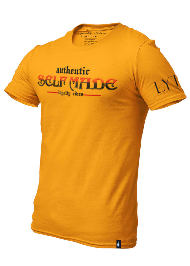 Loyalty Vibes Loyalty Vibes Authentic Self Made T-Shirt Gold