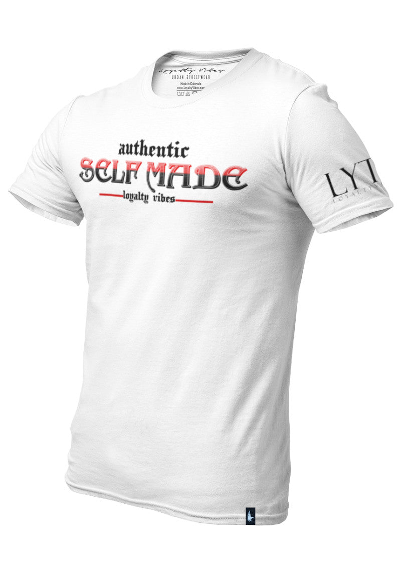 Loyalty Vibes Loyalty Vibes Authentic Self Made T-Shirt White