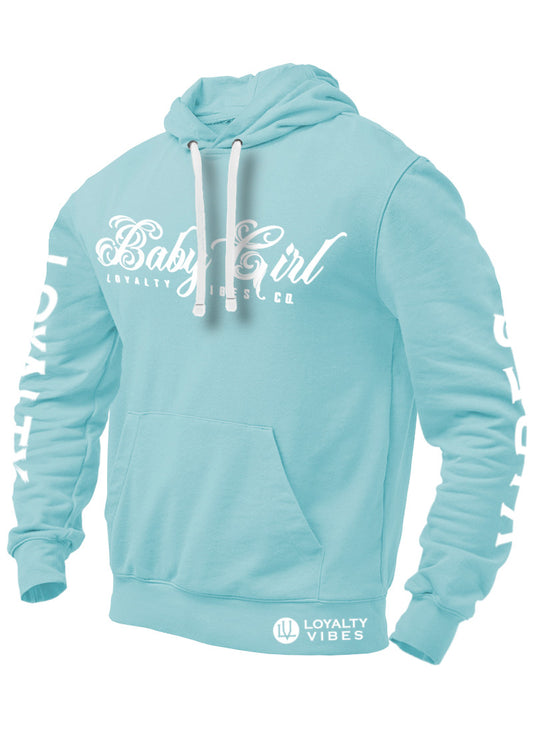 Loyalty Vibes BabyGirl Graphic Hoodie Baby Blue Loyalty Vibes