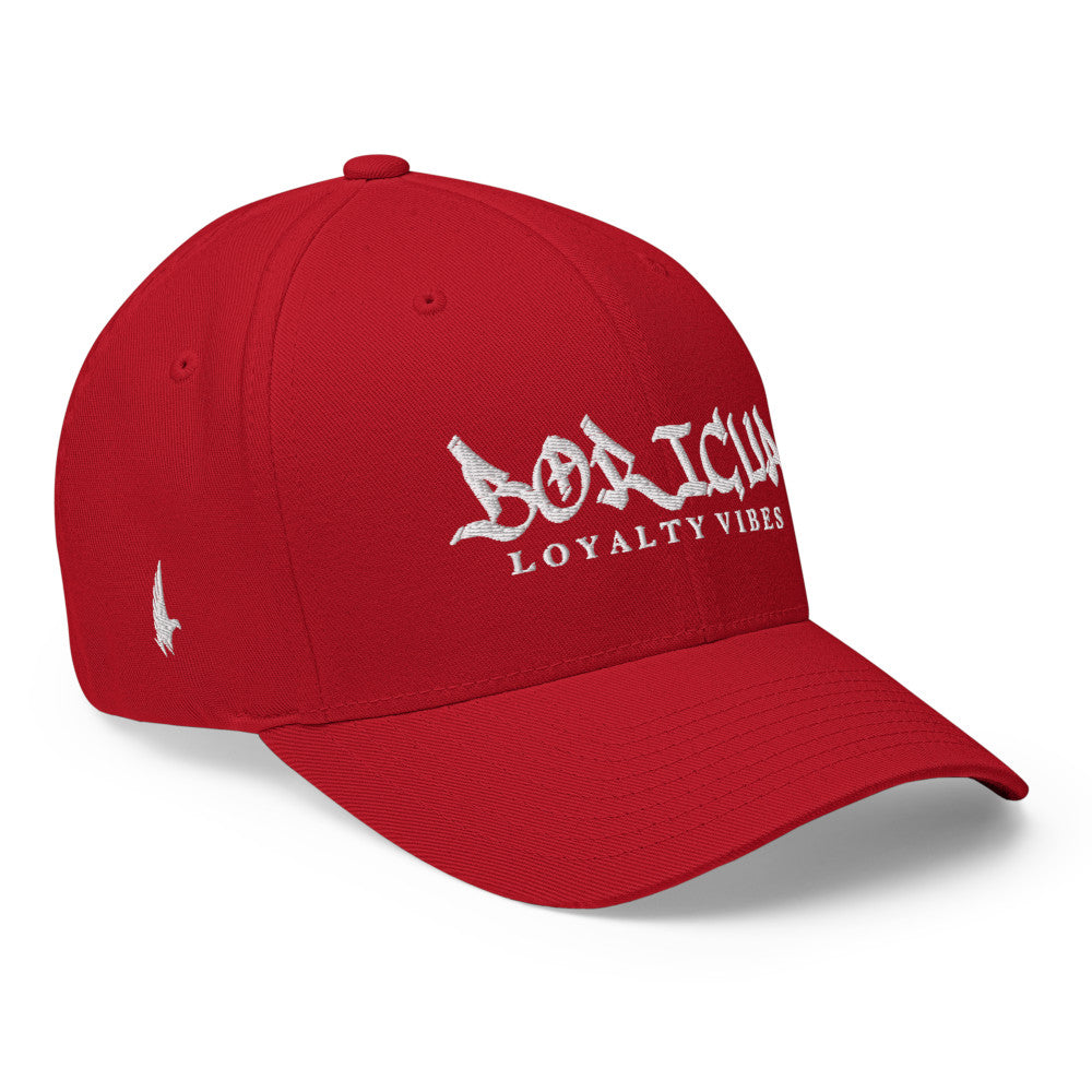 Boricua Fitted Hat Red White - Loyalty Vibes