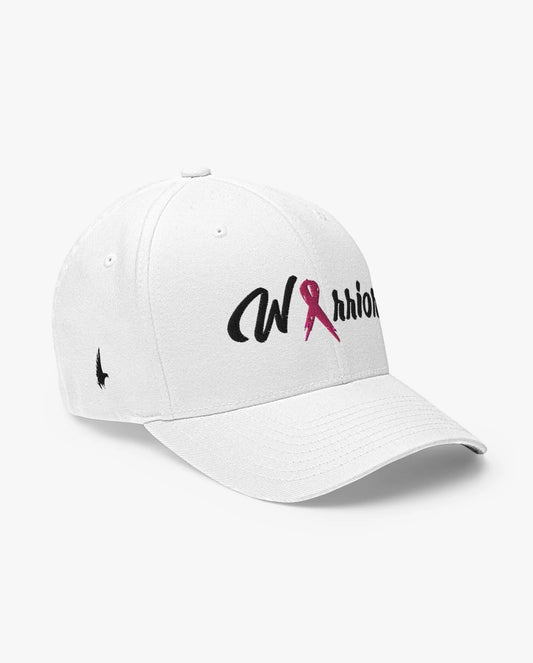 Loyalty Vibes Breast Cancer Warrior Fitted Hat White Loyalty Vibes