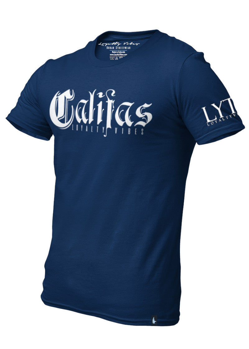 Loyalty Vibes Califas Streetwear T-Shirt Navy Blue Loyalty Vibes