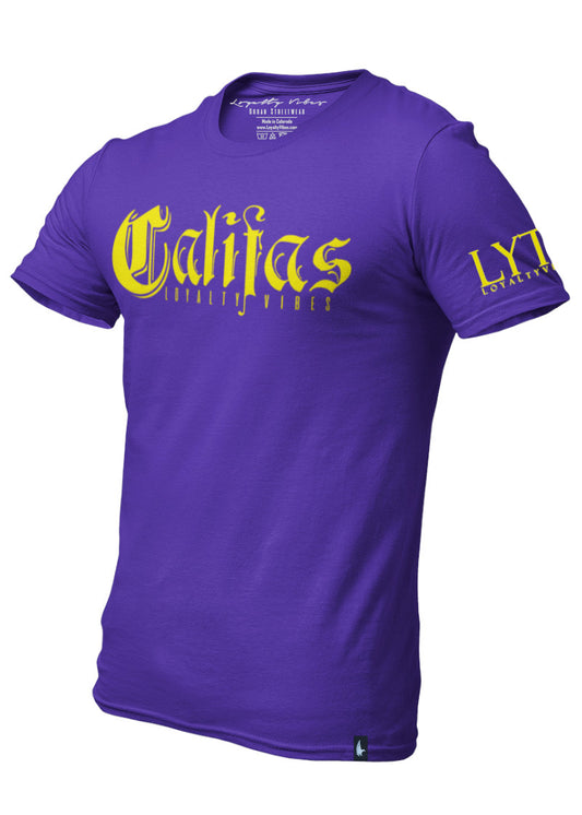 Loyalty Vibes Califas Streetwear T-Shirt Purple Gold Loyalty Vibes
