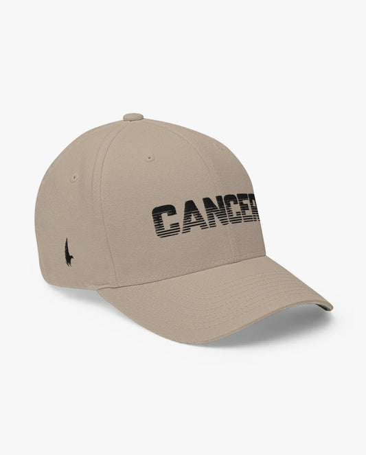 Loyalty Vibes Cancer Fitted Hat Sandstone Black Loyalty Vibes
