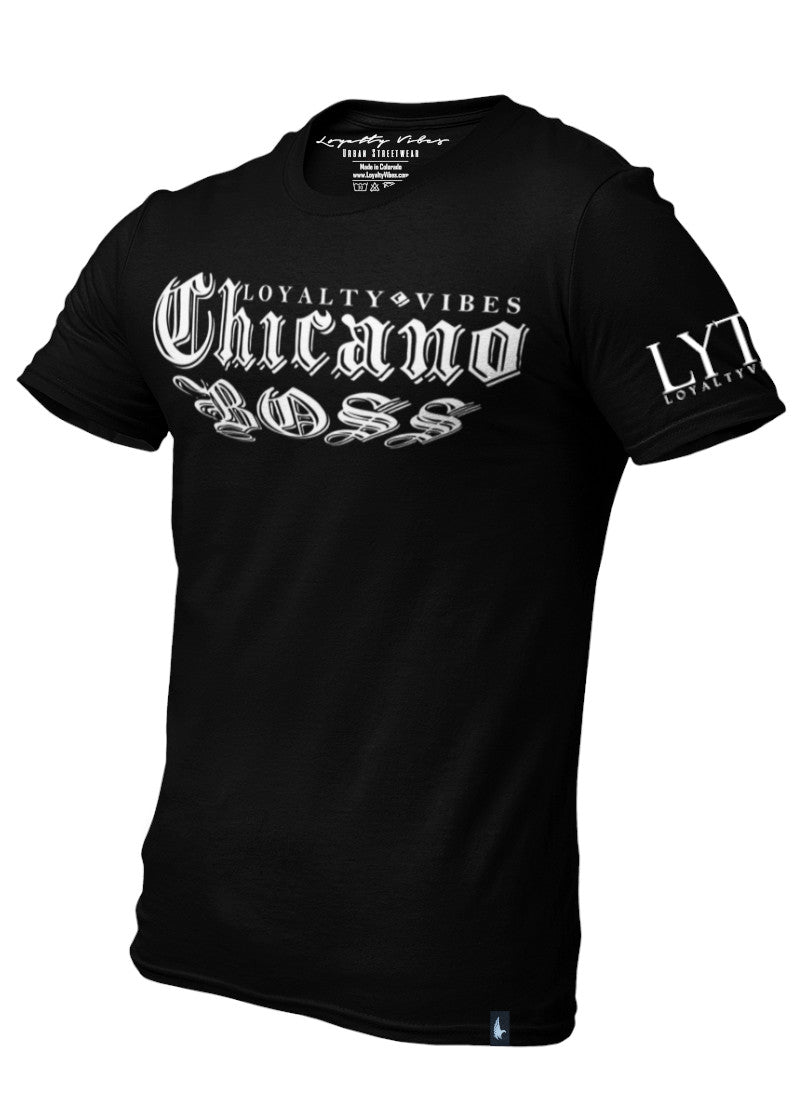 Loyalty Vibes Chicano Boss Graphic Tee Black Loyalty Vibes