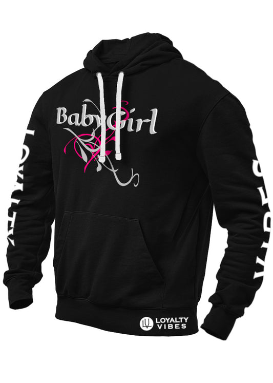 Loyalty Vibes Classic BabyGirl Graphic Hoodie Black Loyalty Vibes