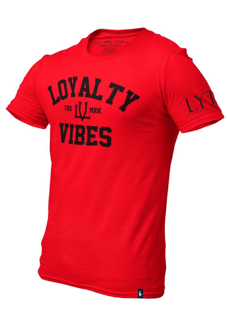Loyalty Vibes Classic Loyalty Graphic T-Shirt Red Black Loyalty Vibes