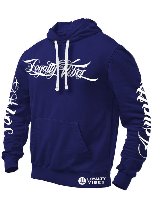 Loyalty Vibes Collective Graphic Hoodie Navy Blue Loyalty Vibes