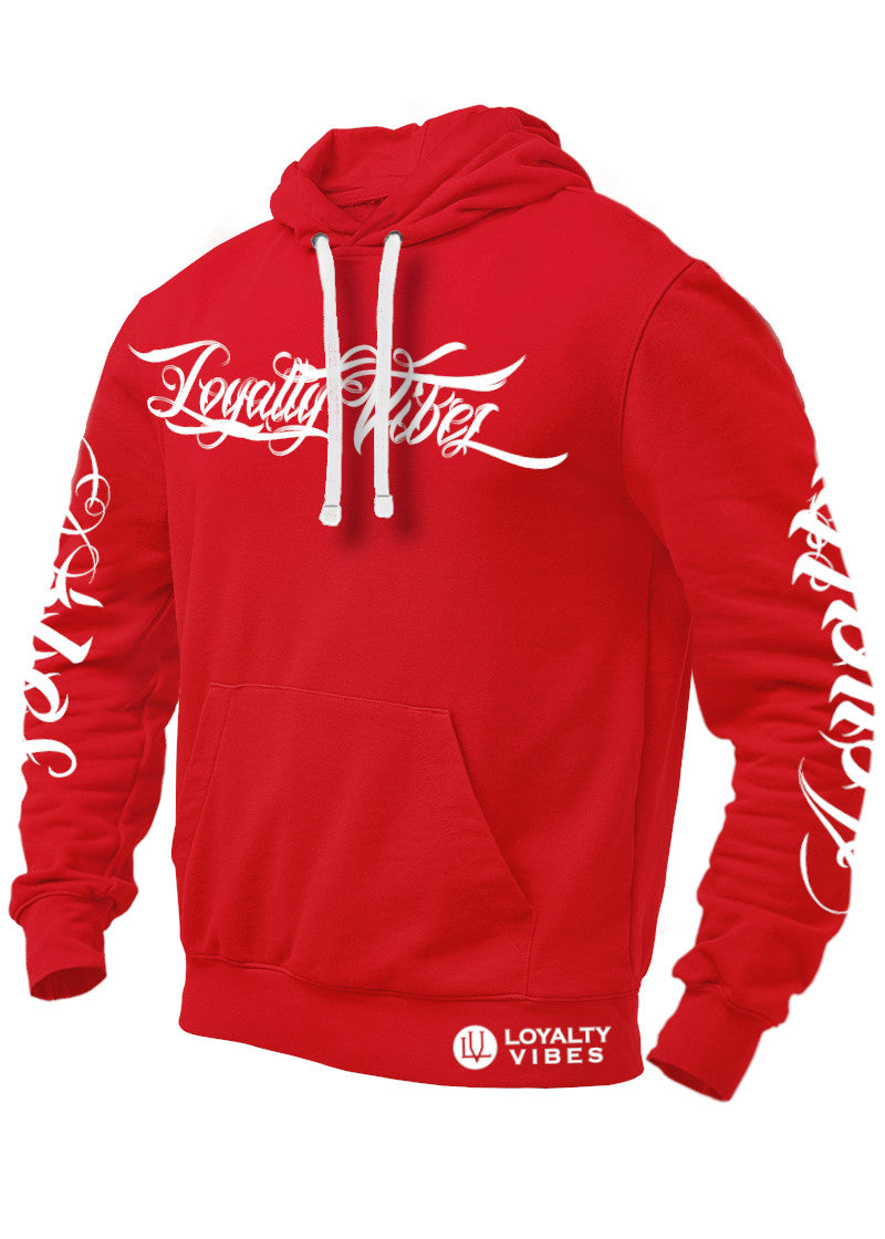 Collective Hoodie Red - Loyalty Vibes