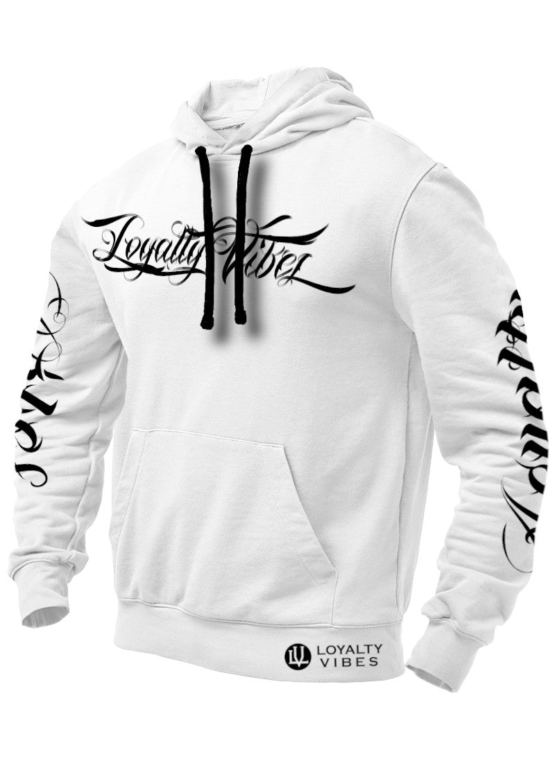 Collective Hoodie White - Loyalty Vibes
