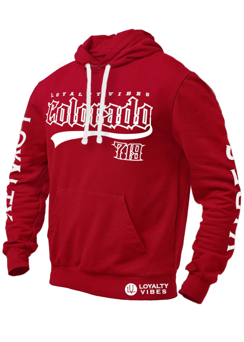 Loyalty Vibes Colorado 719 Hoodie Maroon Loyalty Vibes