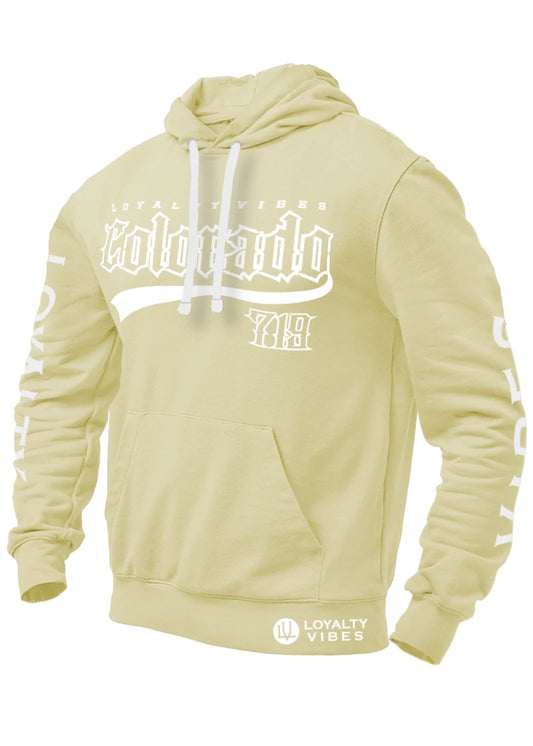 Loyalty Vibes Colorado 719 Hoodie Sandstone Loyalty Vibes