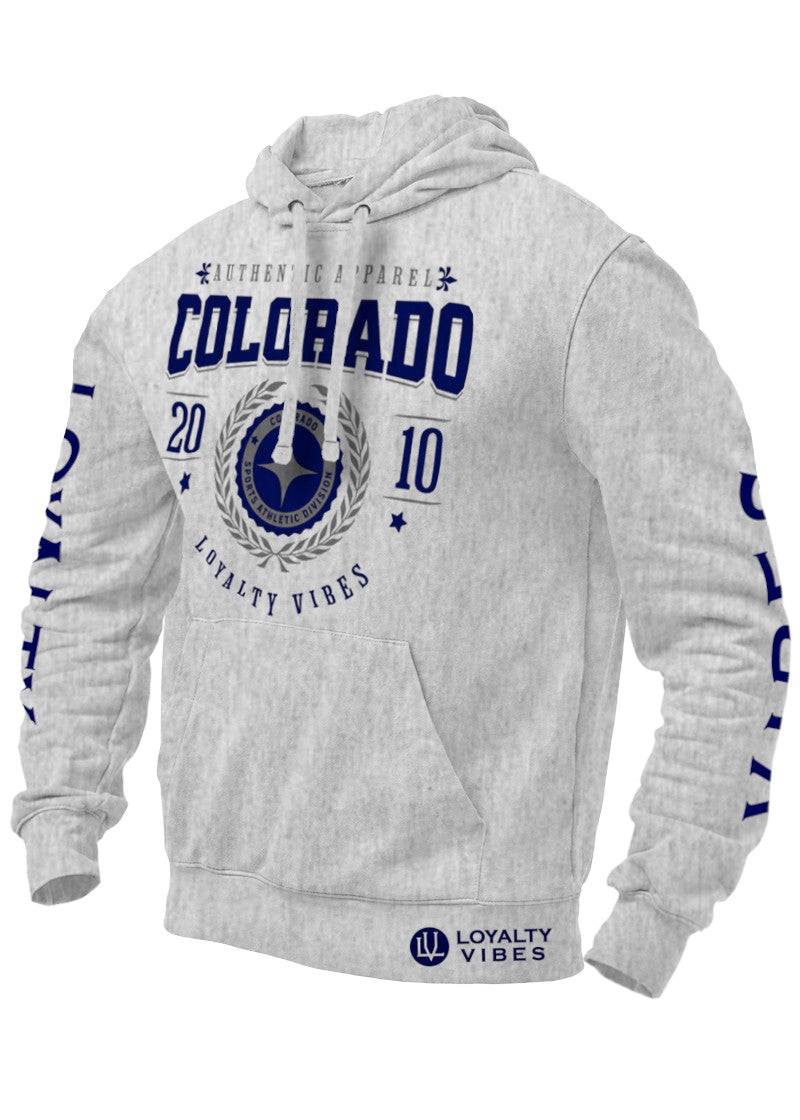 Loyalty Vibes Colorado Division Graphic Hoodie Heather Grey Loyalty Vibes