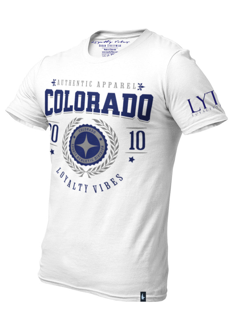 Loyalty Vibes Colorado Division Graphic T-Shirt White Loyalty Vibes