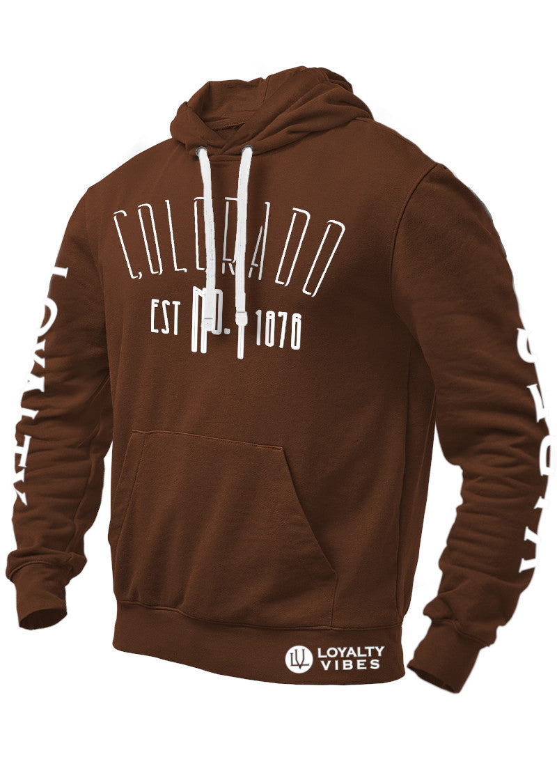Loyalty Vibes Loyalty Vibes Colorado Graphic Hoodie Brown