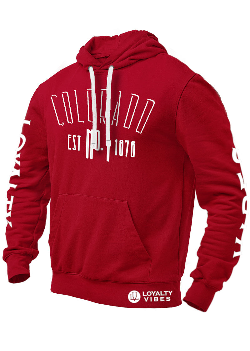 Loyalty Vibes Loyalty Vibes Colorado Graphic Hoodie Maroon