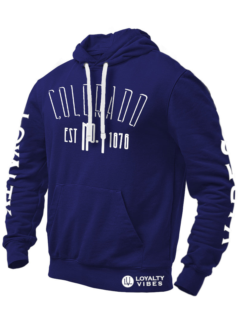 Loyalty Vibes Loyalty Vibes Colorado Graphic Hoodie Navy Blue