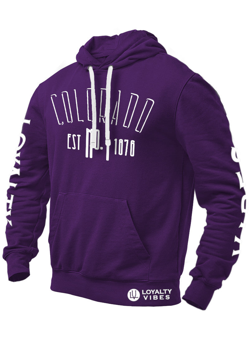 Loyalty Vibes Loyalty Vibes Colorado Graphic Hoodie Purple