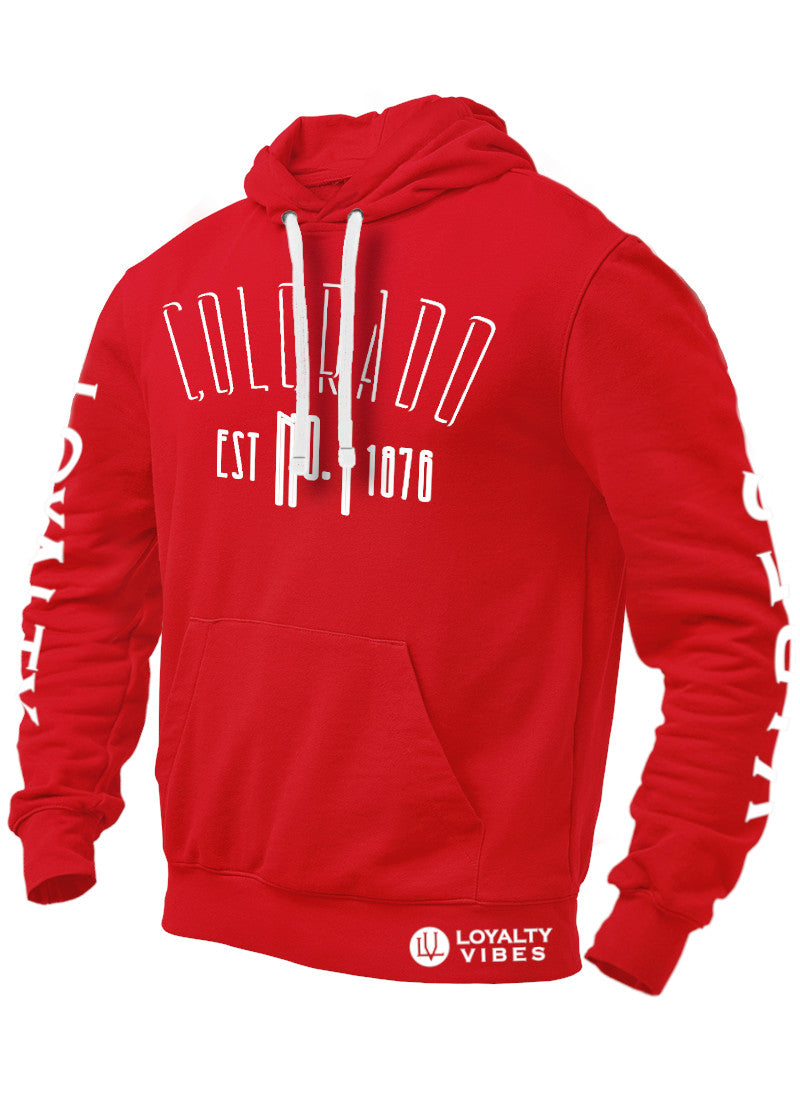 Loyalty Vibes Loyalty Vibes Colorado Graphic Hoodie Red