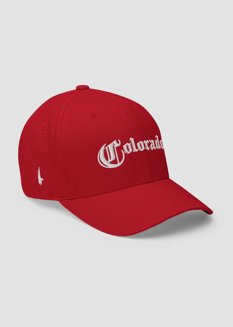 Colorado OG Fitted Hat Red - Loyalty Vibes