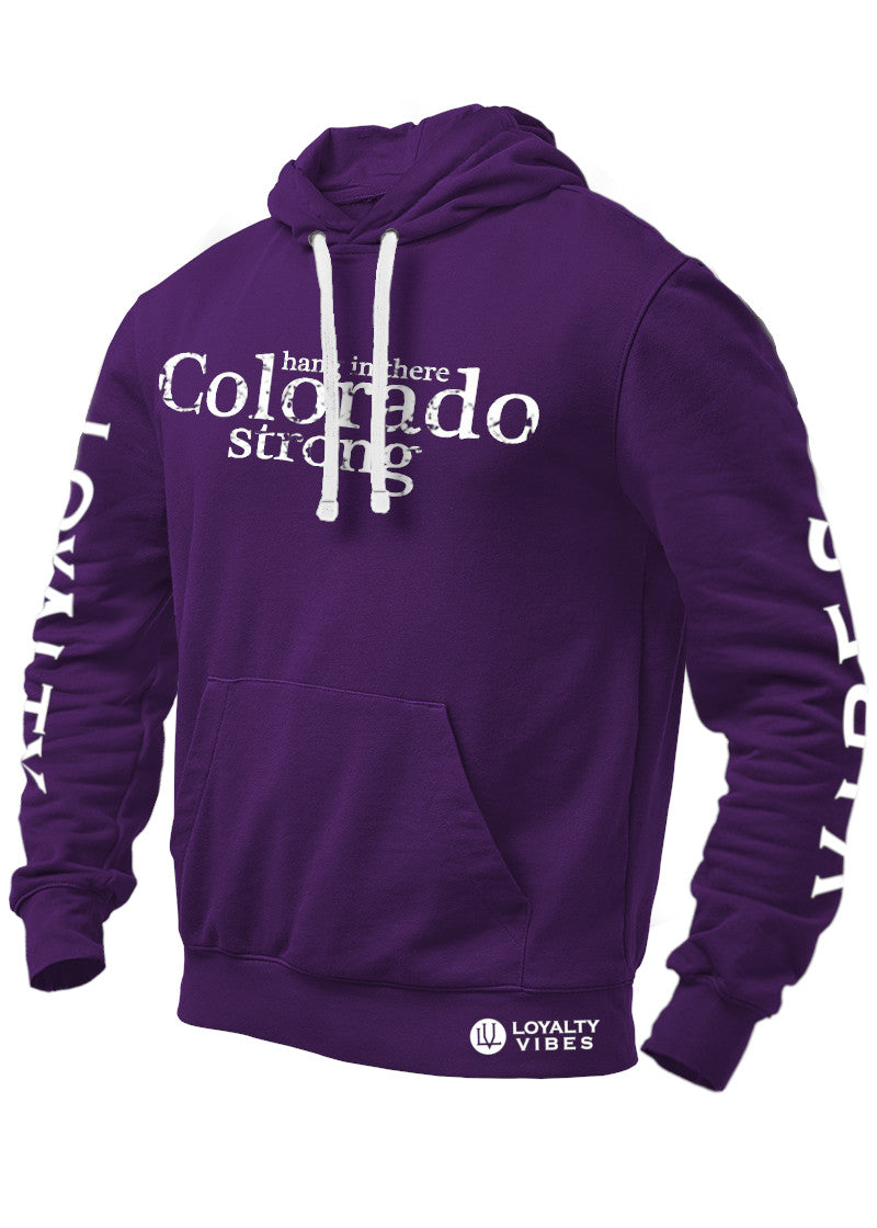 Loyalty Vibes Colorado Strong Graphic Hoodie Purple Loyalty Vibes