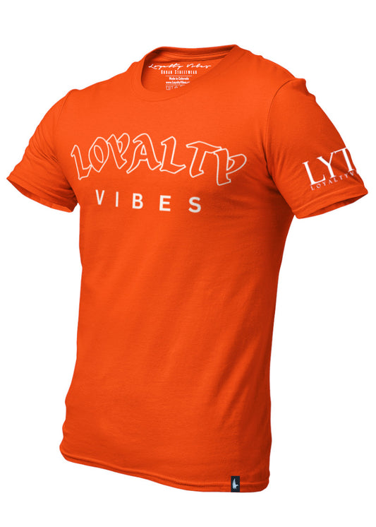 Loyalty Vibes Core Logo Streetwear T-Shirt Tiger Orange Loyalty Vibes