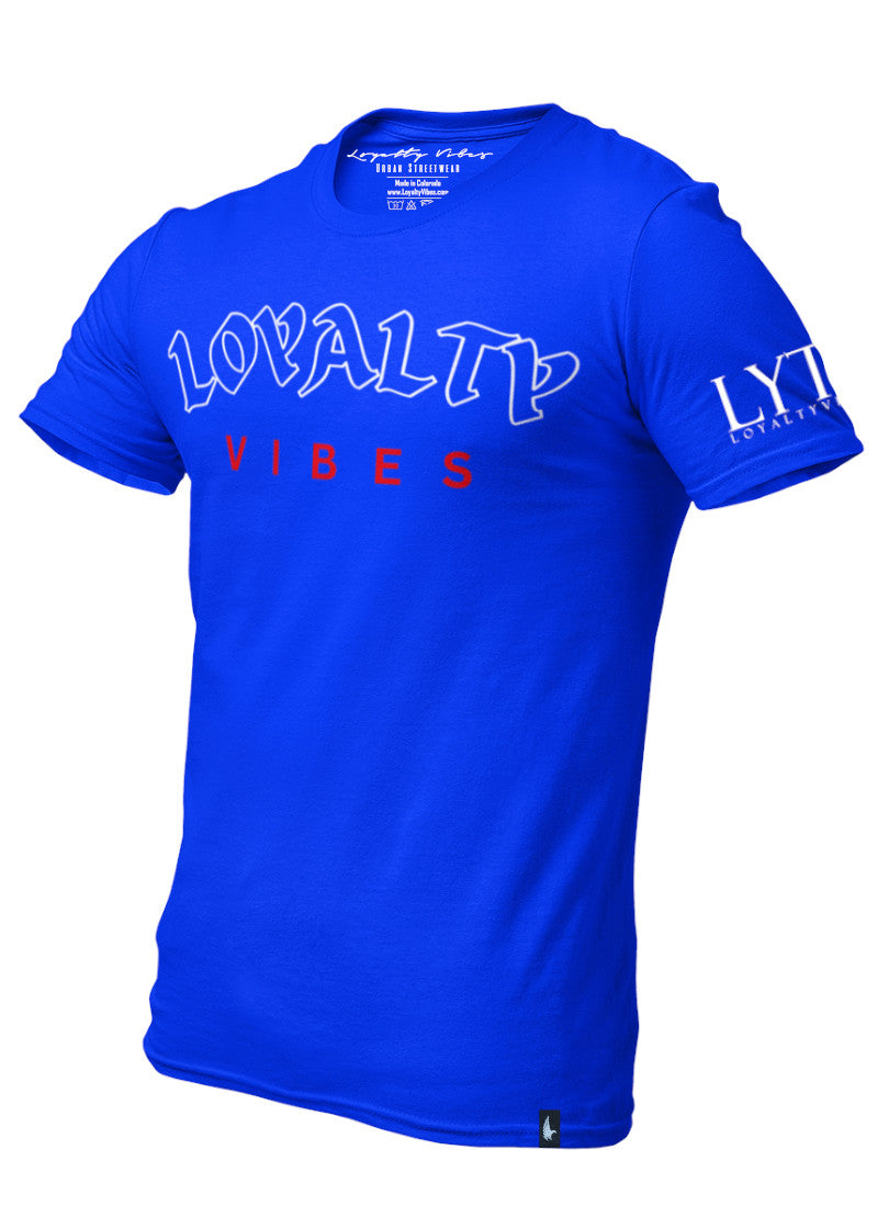 Loyalty Vibes Core Graphic T-Shirt Blue Loyalty Vibes