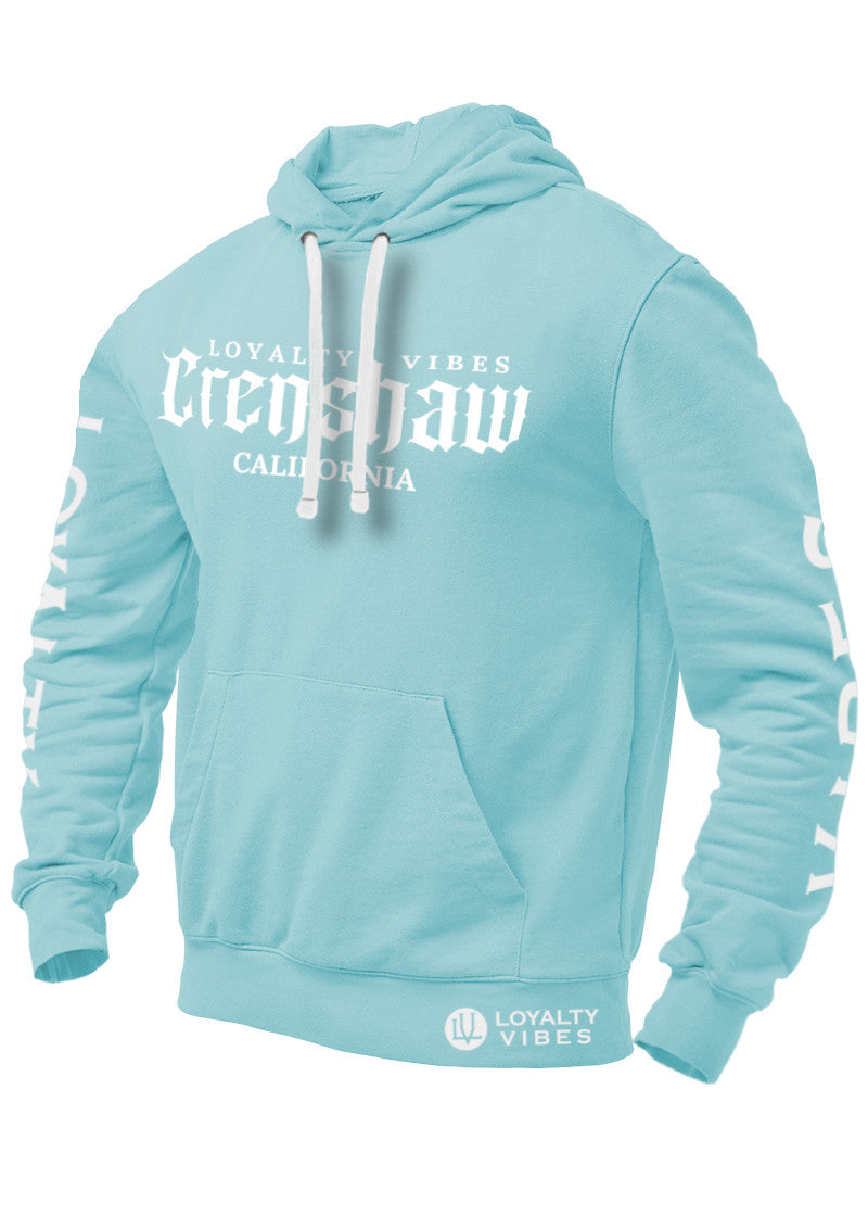 Loyalty Vibes Crenshaw Graphic Hoodie Baby Blue Loyalty Vibes