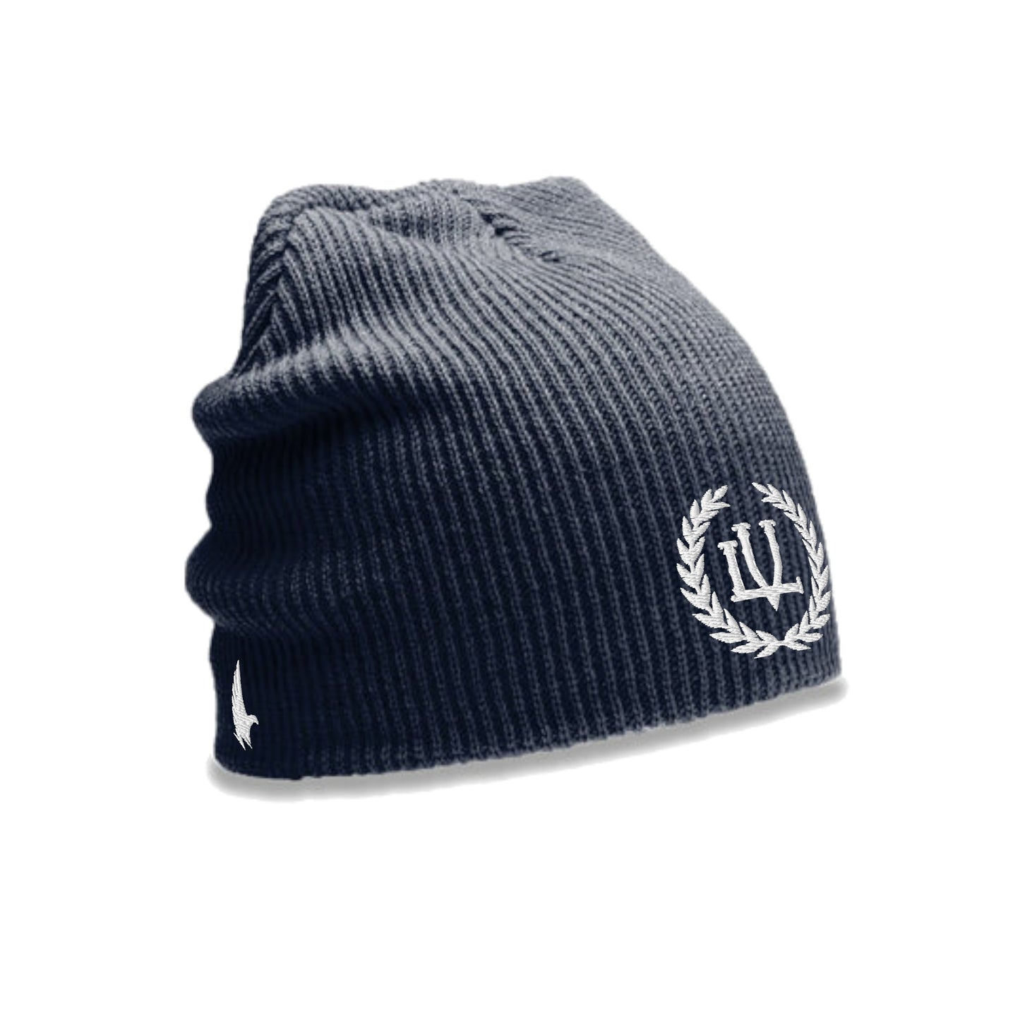 Loyalty Vibes Crossover Beanie Navy Blue OS Loyalty Vibes