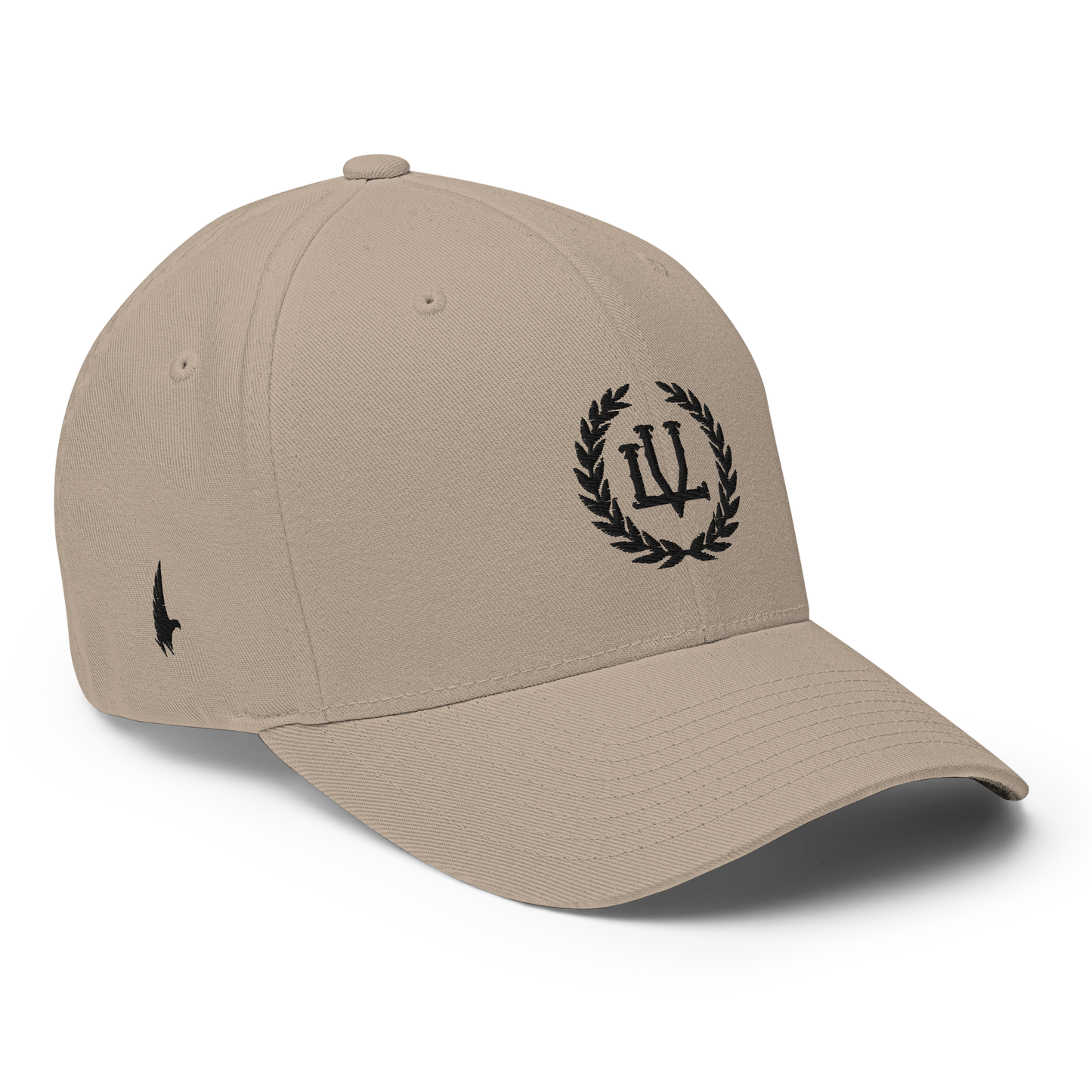 Loyalty Vibes Crossover Fitted Hat Sandstone Black Loyalty Vibes