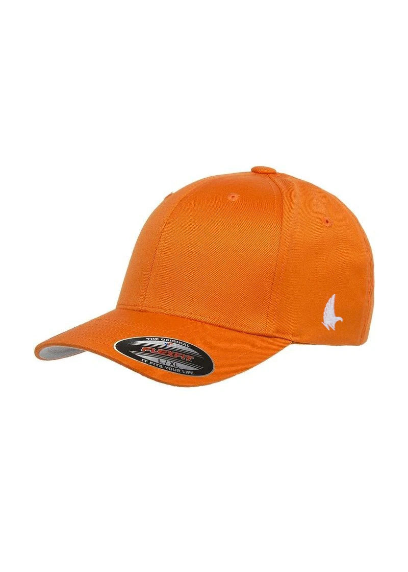 Custom Orange Fitted Hat Orange - Loyalty Vibes