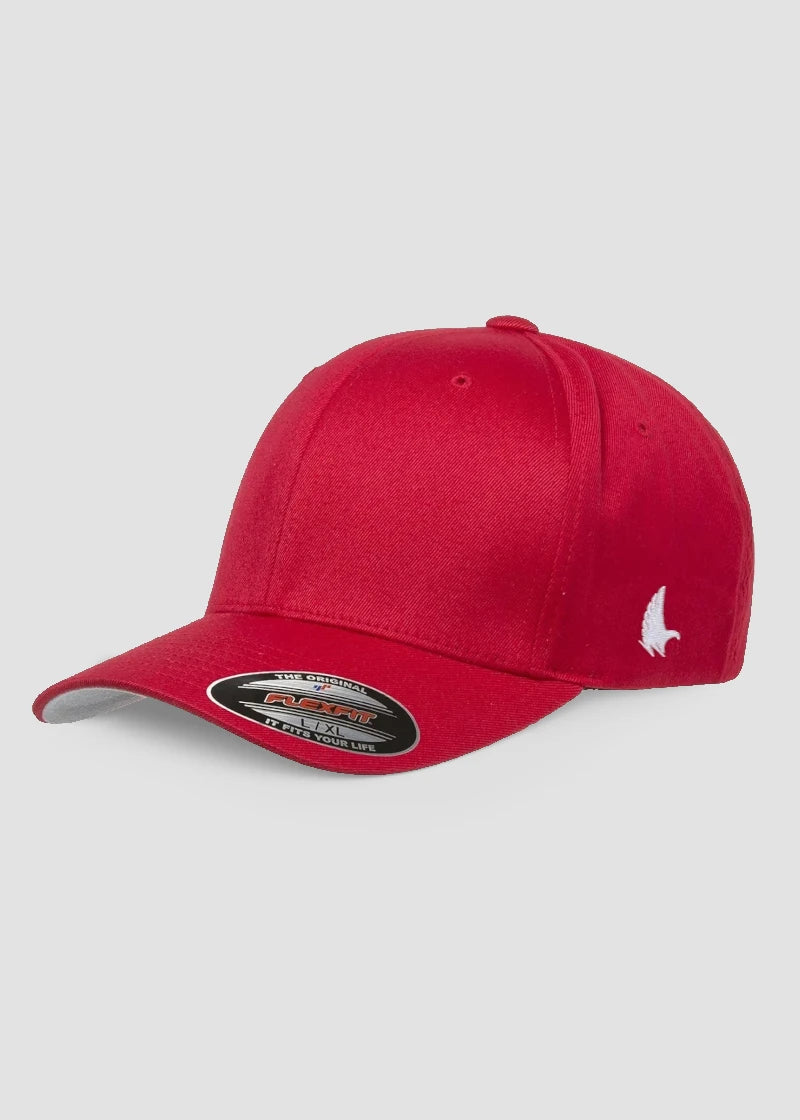 Custom Red Fitted Hat Red - Loyalty Vibes