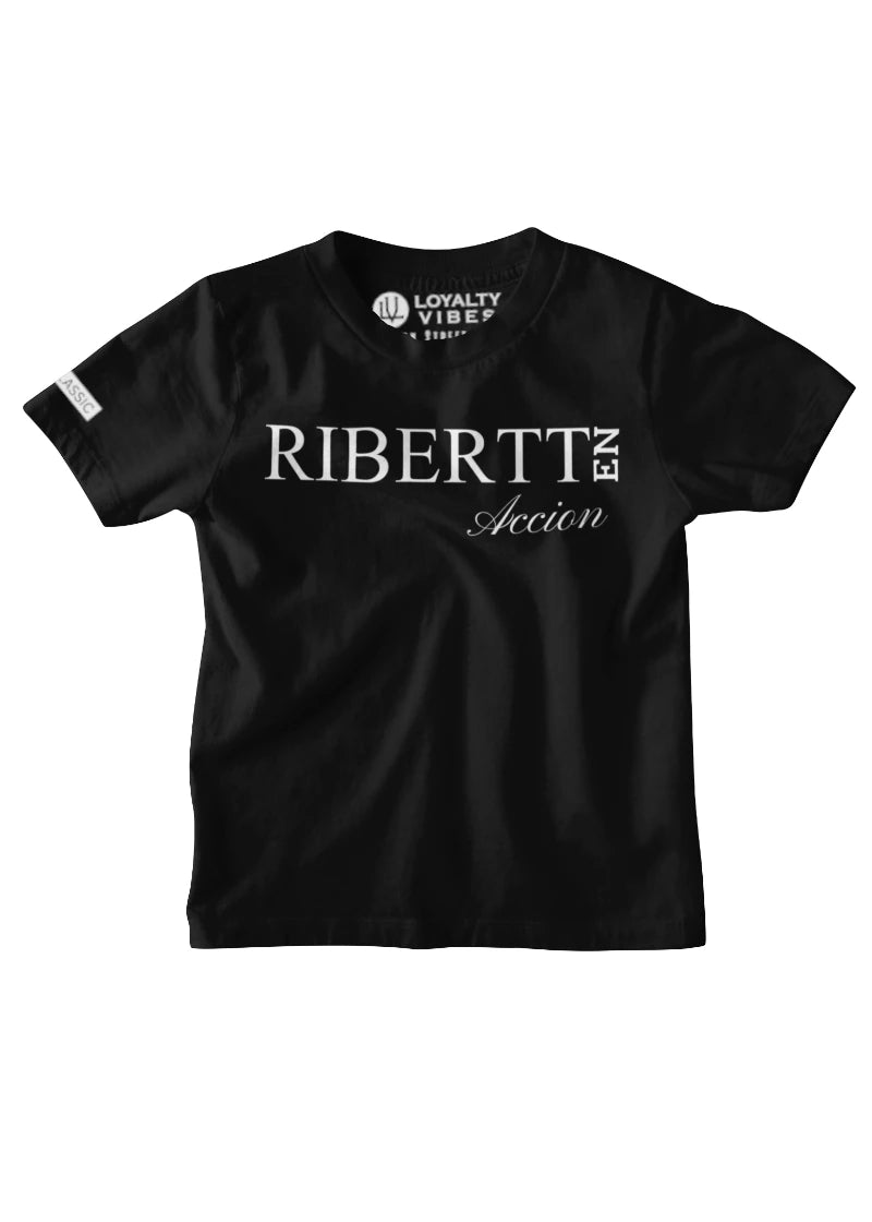 Custom Kids T-Shirt Black - Loyalty Vibes
