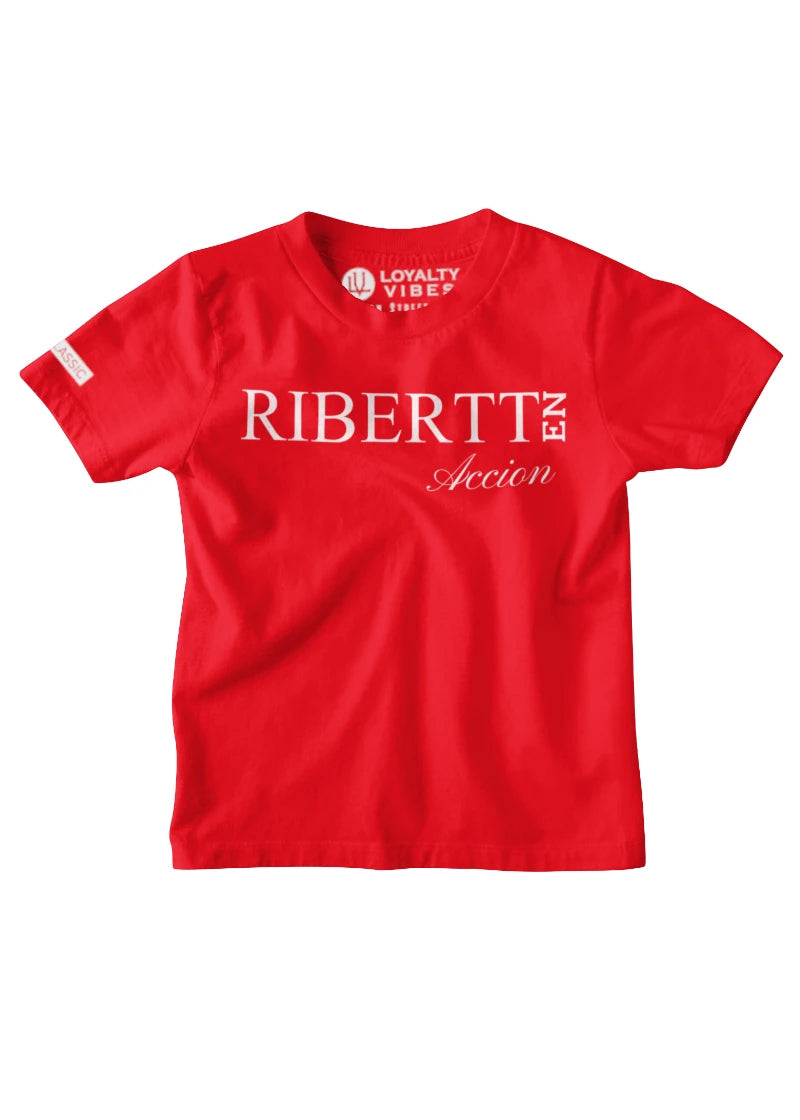 Custom Kids T-Shirt Red - Loyalty Vibes