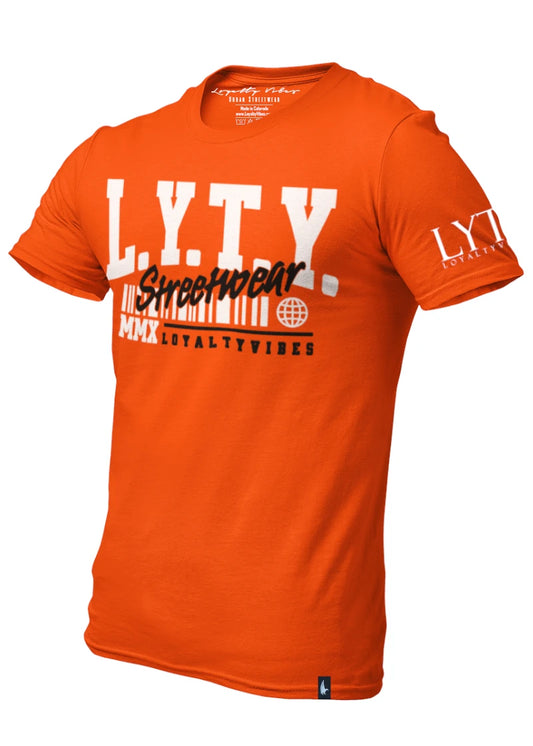 Loyalty Vibes District Logo Graphic T-Shirt Orange Loyalty Vibes