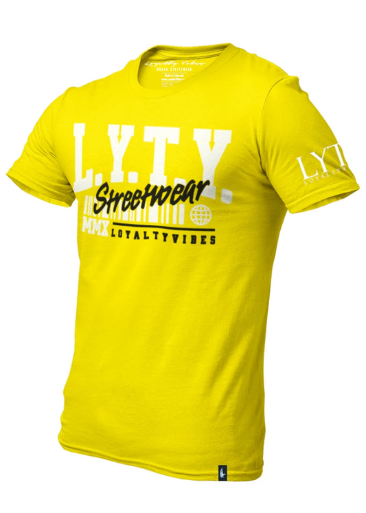 Loyalty Vibes District Logo Graphic T-Shirt Yellow Loyalty Vibes
