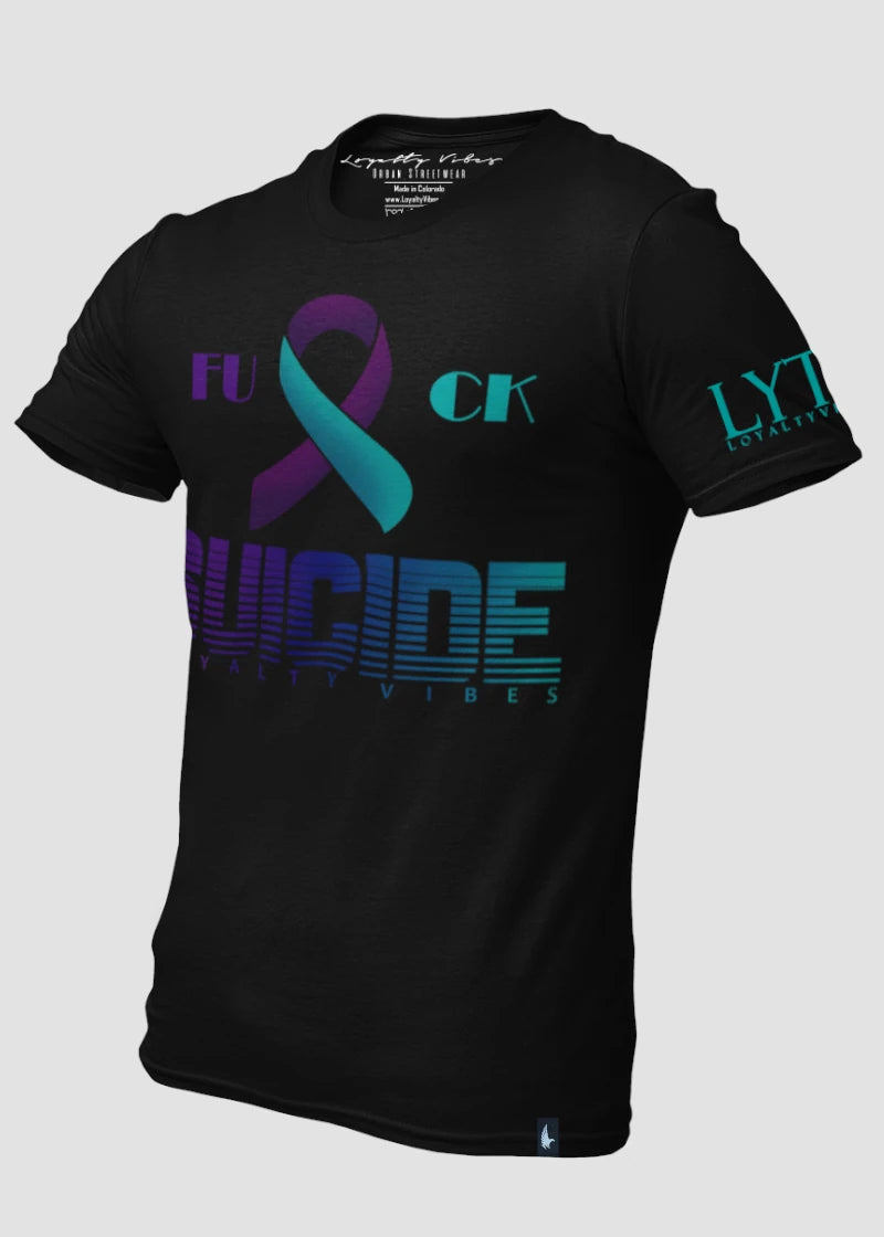 Fk Suicide T-Shirt Black - Loyalty Vibes