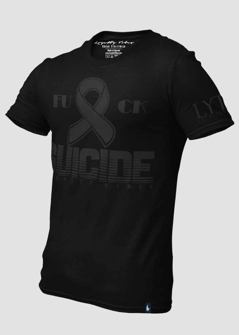 Fk Suicide T-Shirt Blackout - Loyalty Vibes