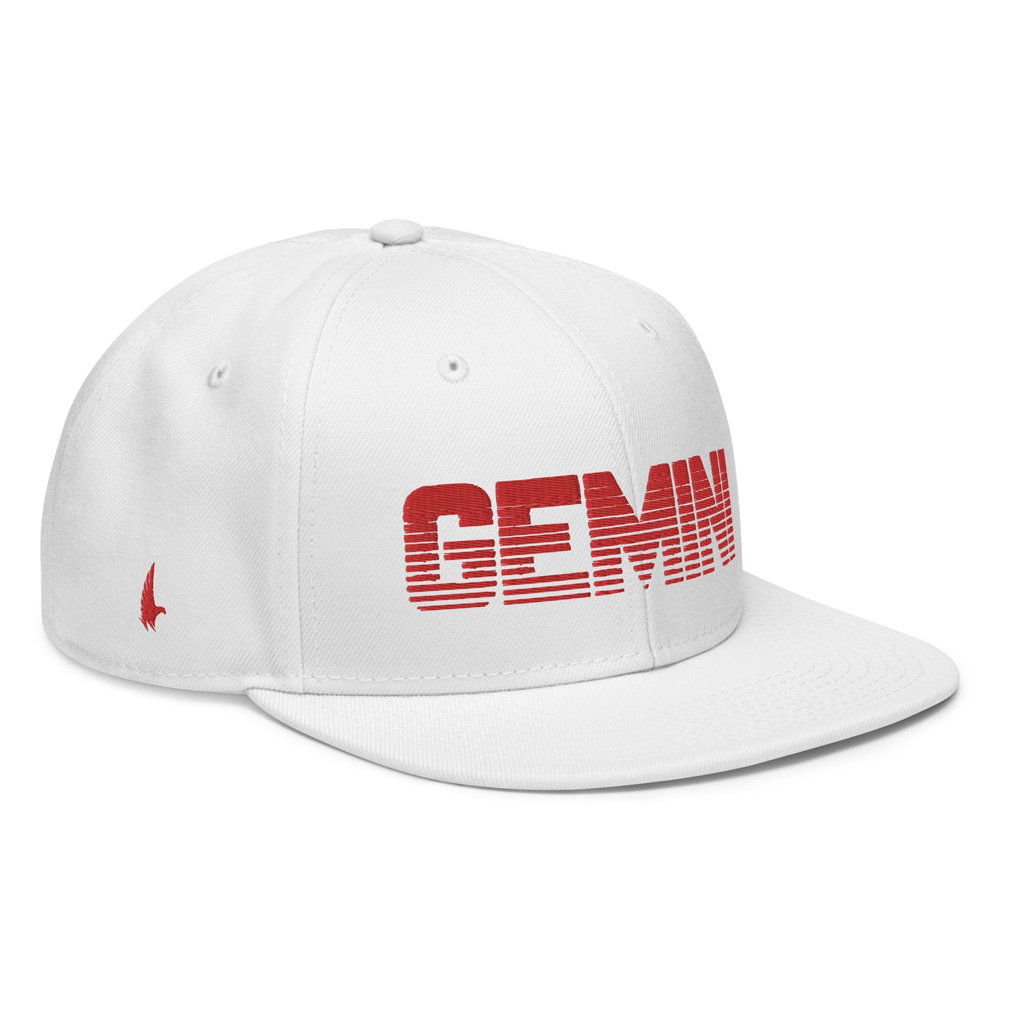 Loyalty Vibes Loyalty Vibes Gemini Snapback Hat White Red