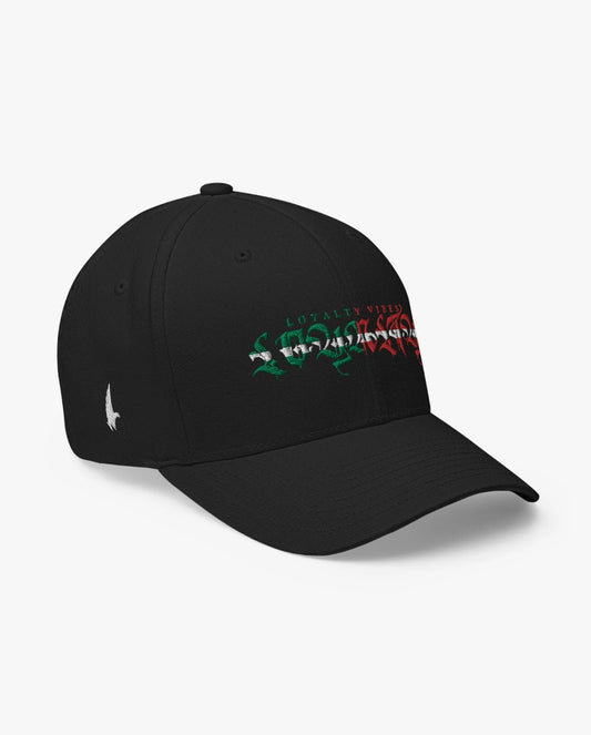 Loyalty Vibes Gente Fitted Hat Black Loyalty Vibes