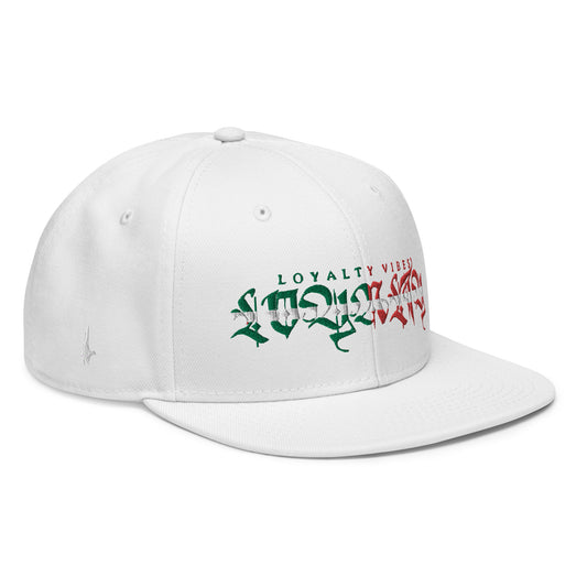 Loyalty Vibes Gente Snapback Hat White OS Loyalty Vibes